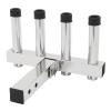 CNCEST Stainless Steel Hitch Fishing Rod Holder,Fishing Pole Holders for Cars, 4 Link Tube Fishing Rod Holder,Angle Adjustment Fishing Rod Rack,Fishing Pole Holder view 1