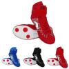 Kids Boxing Shoes High Top Wrestling Training Wrestling Shoes Boys Competition Training Shoes Youth (Red, 4 Big Kids) view 2