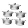 Yardenfun Thickened Tin Foil Pans Set of Foil Pans Lids for Bbq Camping Cake Baking Outdoor Cooking view 1