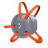 Great Call Athletics | Wrestling Classic Headgear | Earguard Adult Grappling Head Gear | Adjustable Ear Guards Orange Straps (Silver w/ Orange Straps) view 1