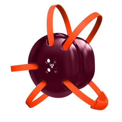 Great Call Athletics | Wrestling Classic Headgear | Earguard Adult Grappling Head Gear | Adjustable Ear Guards Orange Straps (Maroon w/ Orange Straps)