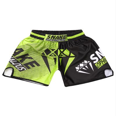 TiaoBug Kids Boys Muay Thai Shorts Boxing Kickboxing MMA Training Trunk Satin Fight BJJ Grappling Shorts Bottoms L 13-14 Years
