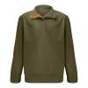 Mens Corduroy Sweatshirts Mock Neck Pullover Sweaters with Elbow Patches Lapel Collar Button Up Long Sleeve Henleys view 4
