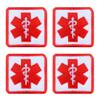 Antrix 4 PCS EMT Cross Medic Medical Cross Tactical First Aid Embroidery Patch EMS MED Armband Insignia Emblem Patch Military IFAK Bag, EMT Trauma Pouch,Medical Bags Patch for Indoor or Outdoor view 1
