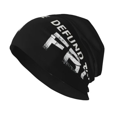 Abolish Defund The FBI Beanie Skull Cap Warm Knit Slouchy Hat for Women Men Black