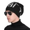 Abolish Defund The FBI Beanie Skull Cap Warm Knit Slouchy Hat for Women Men Black view 3