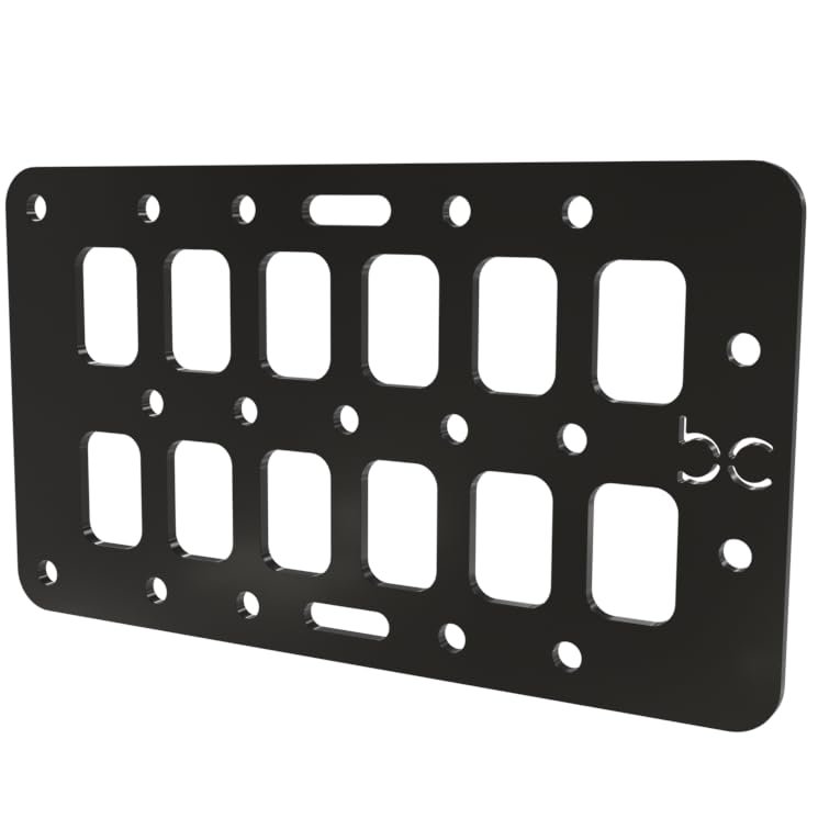 BOBBERCYCLE Compatible with Multi-FIT Tactical Rigid MOLLE Panel Ammo Can Mount (Powder Coated)