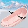 Adult Children's Sledge, Double Thickened Sledge, Big Backrest Sledge, Wear-Resistant Personalised Sledge view 1