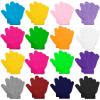 ONESING 16 Pairs Kid Gloves Knitted Children Gloves Bulk for Boys Girls - Stylish and Snug Winter Accessories view 1