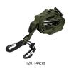 Outdoor Hanging Rope Camping Lanyard Hanger Adjustable Campsite Storage Strap with Hooks for Hiking Picnic Backpacking Travel, Green view 3