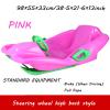Children's Sledge, Thickened Double Sledge, Multi-Coloured Sledges, Snow Sledge with Backrest, Plastic Sledge view 2