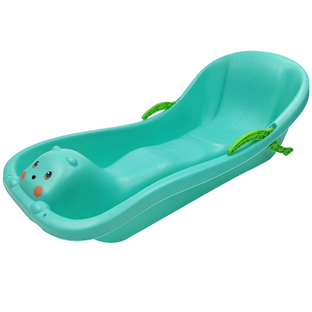 Children's Double Sledge, Thick Wear-Resistant Sledge, Plastic Snow Sled, Winter Snow Sleds
