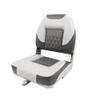 Deckpro Deluxe Low Back Boat Seat, Fold-Down Fishing Boat Seat Gray/Charcoal view 1