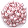 10pcs Baseball Silicone Beads 15mm, Baseball Sports Silicone Beads, Sports Silicone Bead, Jewelry Beads, Beads for Keychains view 1