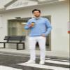 Men's Casual Polo Shirts Classic Button Basic Long Sleeve Shirt Solid Color Cotton Tees Stylish Tops Dark Red view 4