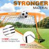 BOHEN 9x5FT Portable Soccer Goal for Kids Backyard with Carry Bag - Easy Folding Lightweight Fun for Outdoor Indoor Training Games for Teen Youth Adult (Orange, 9x5FT, 1 Pack) view 2