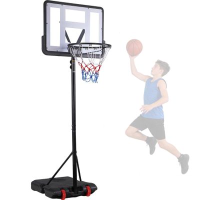 Nova Microdermabrasion Basketball Hoop Outdoor 7.2-9.2ft Adjustable, 32 inch Backboard, Portable Basketball Hoop Goal System for Kids/Youth/Adults Outdoor Indoor Play