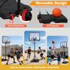 Nova Microdermabrasion Basketball Hoop Outdoor 7.2-9.2ft Adjustable, 32 inch Backboard, Portable Basketball Hoop Goal System for Kids/Youth/Adults Outdoor Indoor Play view 4