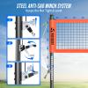 Heavy Duty Professional Volleyball Net Set for Backyard & Beach, 32-Ply Reinforced Net with Steel Anti-Sag Winch, Height-Adjustable Rust-Proof Aluminum Poles & Portable Carry Bag view 2