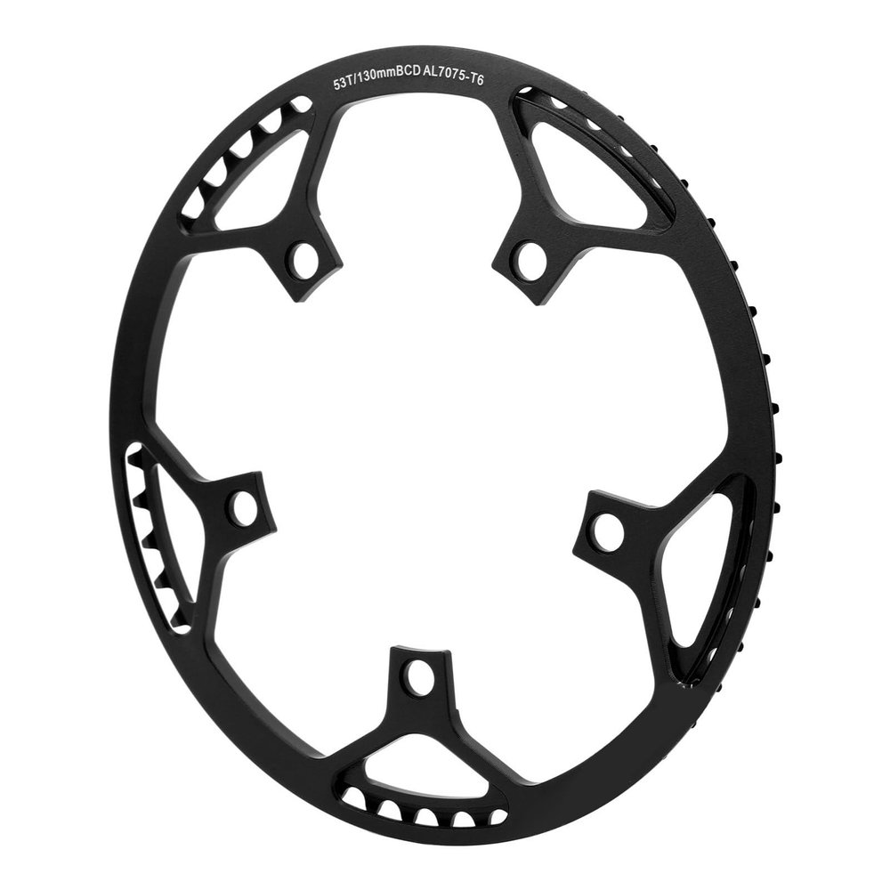Alomejor Folding Chainring, Compact Design, Aluminum Alloy Chainring, Precision-Machined 53T for Cyclists Road Biking Commuters Folding Bikes