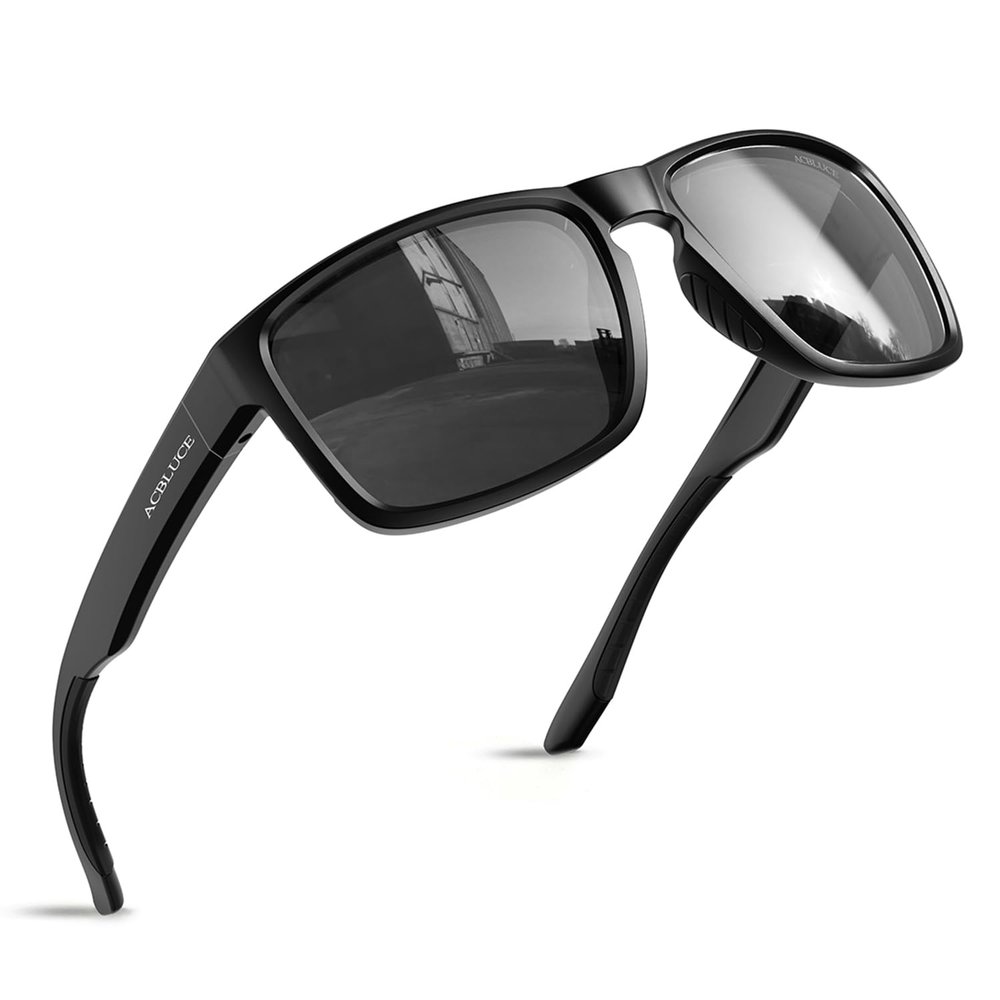 ACBLUCE Polarized Sunglasses for Men Women Sport Driving Fishing Baseball Cycling Running Black Fashion uv protection Glasses