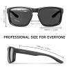 ACBLUCE Polarized Sunglasses for Men Women Sport Driving Fishing Baseball Cycling Running Black Fashion uv protection Glasses view 3