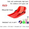 Double Handle Children's Sled, Double Thickened Sled, Snow Sledge with Backrest, Anti-Freeze and Wear-Resistant Sled view 2