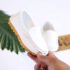 Toddler Boys Girls Loafer Shoes Soft Synthetic Leather Slip On occasin Flat Boat Dress Shoes for (White, 6 Infant) view 2