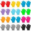 ONESING 12 Pairs Multicolor Kids Winter Gloves - Warm Knitted Bulk for Girls & Boys, Ages 6-12 view 1