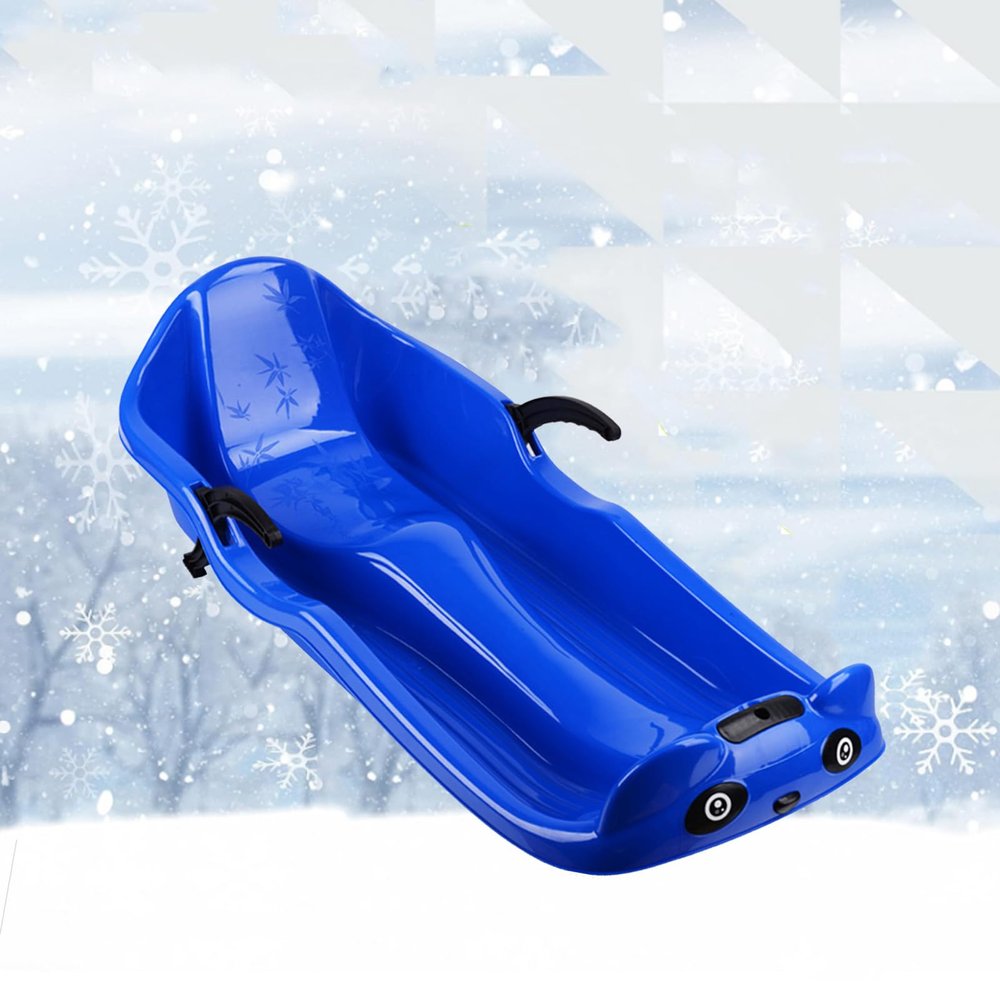 Double Handle Children's Sled, Double Thickened Sled, Anti-Freeze and Wear-Resistant Sled, Sled with Pull Rope