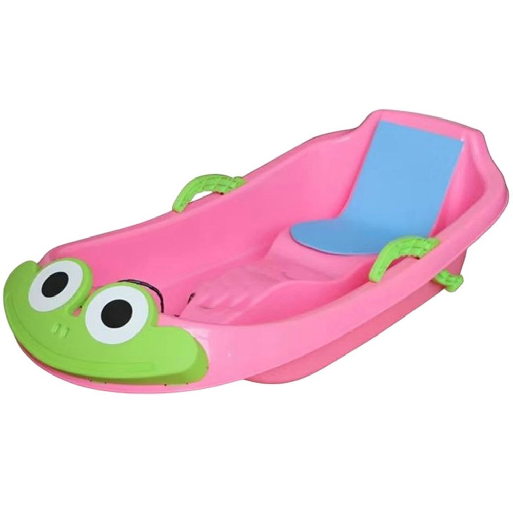 Children's Thick Sled, Wear-Resistant Sled, High Back Double Sled, Multi-Coloured Sled