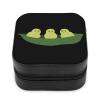 Chick Peas Jewelry Storage Case Leather Jewelry Holder Organizer Travel Jewellery Box Gift for Women view 1