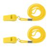 Plumen'CHJ Whistle,2 Packs Plastic Sports Whistles with Lanyard, Loud and Clear Sound, for School Sports, Football, Students and Children, Ideal for Lifeguards, Self-Defence and Emergencies(Yellow) view 1