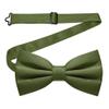 JEMYGINS Olive Green Pre-tied Bow Tie Adjustable Bowtie for Men(22) view 1