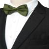 JEMYGINS Olive Green Pre-tied Bow Tie Adjustable Bowtie for Men(22) view 2