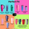 2-Pack Silicone Boot for Stanley 30 40 OZ Cup, Boots for Stanley Cup Accessories, Noise Reduction Tumbler Bottom Protector Cover,Non-Slip Protective Sleeve for Quencher H2.0 / IceFlow 20oz 30oz view 4