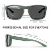 ACBLUCE Polarized Sunglasses for Men Women Youth Teen Sport Driving Fishing Baseball Cycling Running TR90 Unbreakable Frame view 2
