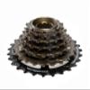 BALINGE ATA 6 Speed Freewheel, 14-28T Screw On Multiple Freewheel Threaded Type Freehub Cycling Replacement PartBlack&Brown view 3