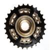BALINGE ATA 6 Speed Freewheel, 14-28T Screw On Multiple Freewheel Threaded Type Freehub Cycling Replacement PartBlack&Brown view 4