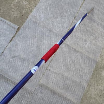 The Montainsports Womens Competition Javelin 600grams Flex 6.0 Purple and White with red or Black Grip 600gm javelins