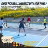 Patiassy Volleyball Badminton Pickleball 3-in-1 Combo Net Set, 5.1-7.4ft Adjustable Height Sports Nets for Backyards, Portable 17ft Outdoor Net with Carry Bag, Rackets and Balls view 3