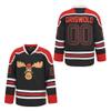 PERC30 Hockey Jerseys #00 Movie Kids Christmas Stitched Youth(Black,M) view 1