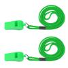 Plumen'ChJ Whistle,2 Packs Plastic Sports Whistles with Lanyard, Loud and Clear Sound, for School Sports, Football, Students and Children, Ideal for Lifeguards, Self-Defence and Emergencies. view 1