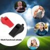Plumen'ChJ Whistle,2 Packs Plastic Sports Whistles with Lanyard, Loud and Clear Sound, for School Sports, Football, Students and Children, Ideal for Lifeguards, Self-Defence and Emergencies. view 3