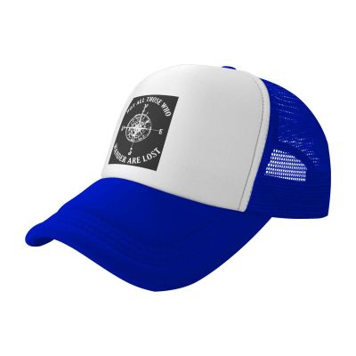 Funny Not All Those Who Wander are Lost Unisex Baseball Cap Vintage Low Profile Trucker Hats Adjustable,Black