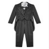 Hularka Toddler Baby Boys Jacquard Gentleman 5-Piece Suits Formal Tuxedo Dress Sets Wedding Christening Outfits Black 2-3 Years view 3