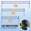 Volleyball Badminton Net Set Combo for Backyard Beach, 2-in-1 Adjustable Net with 4 Heights (5.18FT) & 3 Widths (2032FT), 4 Aluminum Rackets, Goose Feather Shuttlecocks, Volleyball & Carrying Bag view 3