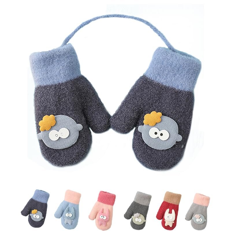 Baby Knit Mittens Baby Winter Mittens Toddler Snow Gloves Infant Gloves Kids Knit Gloves Toddler Boy Girls Mittens