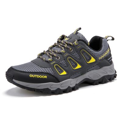 HyKab Travel Plus Size Outdoor Mountaineering mesh Shoes Dark Grey