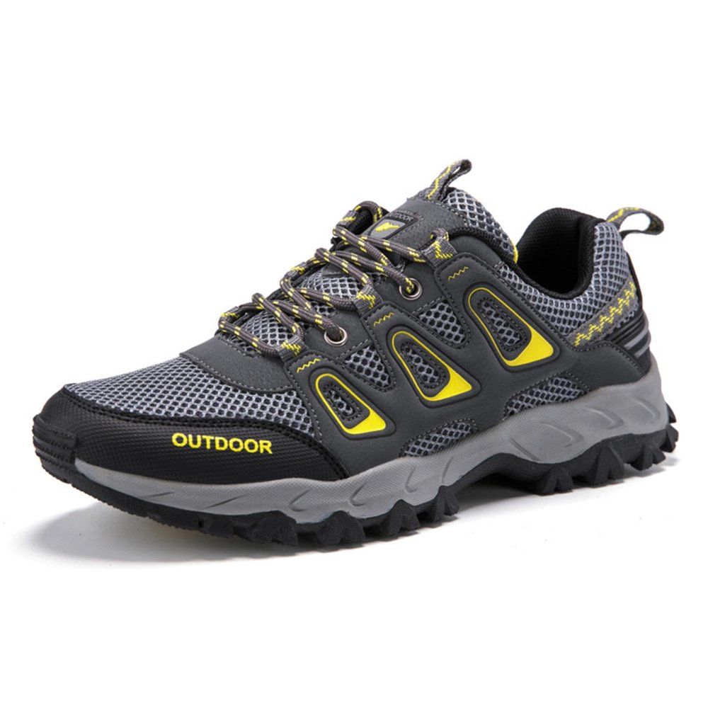 HyKab Travel Plus Size Outdoor Mountaineering mesh Shoes Dark Grey